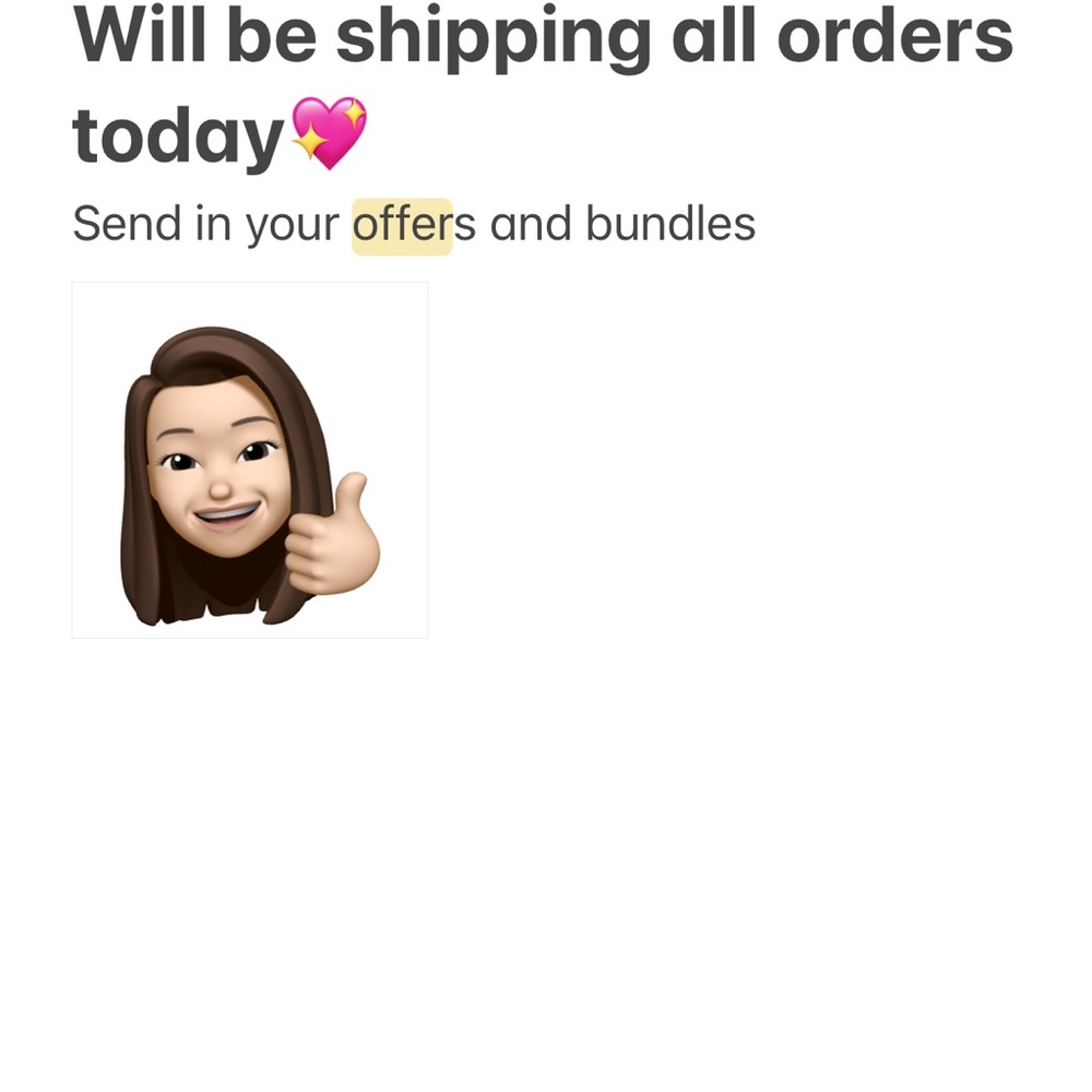 Send in offers !